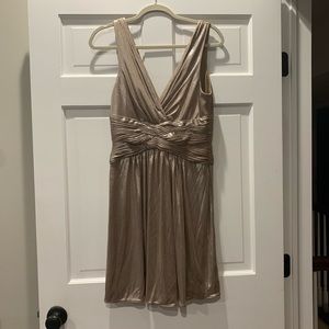 BCBG Max Azria Gold Cocktail Dress